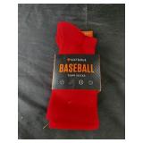 Youth small Sofsole Baseball socks red Youth small Sofsole Baseball socks red