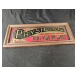 Physician mirrored wall sign 17.5 x 7 Physician mirrored wall sign 17.5 x 7