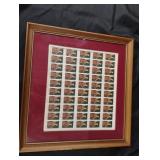 Christopher-Christmas 1968 stamps framed 14 x Christopher-Christmas 1968 stamps framed 14 x