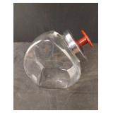 Angled glass candy jar Angled glass candy jar