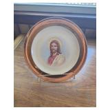 antique Sabin Crest-O-Gold plate featuring Jesus