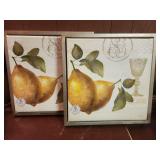 16x16 lemon wall hangings