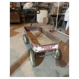 Vintage Radio Flyer Wagon with Bowman Gray Sticker