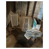 Contents of Corner - Stools, Space Heater, S