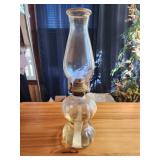 Vintage Clear Glass Hurricane lamp 16.5" tall