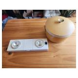 Vintage MCM Sun Frost Yellow Insulated container