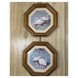 Pair of Swan Art Prints