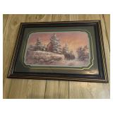 24"x17ï¿½ Framed Winter Print