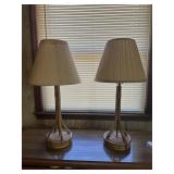 Pair of Lamps - 32" Tall