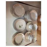 Embassy American Dogwood Vitrified China saucers,