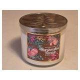 Marshmallow Fireside Candle 4"W 3ï¿½"T