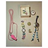 Misc Costume Jewlery,  Token, Broken Watch & more