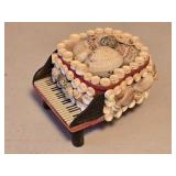 Handmade Seashell Piano Jewlery Box