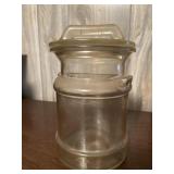Clear Glass Cookie Jar