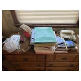 Lot of Miscellaneous Items - Teddy Bear, Paper,