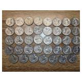 39 Bicentennial Quarters 40% Silver Coins