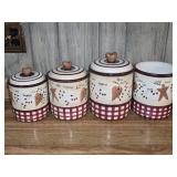 4 Piece Kitchen Canister Set