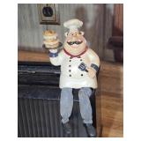 Sitting Chef Figure 7" tall