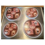 4- Coffee Themed Tin Burner Covers