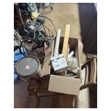 Small Work Desk with Chair + Contents - Paint,