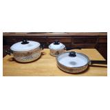 Vintage Enamelware pots