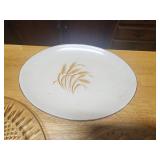 Homer Laughlin Golden Wheat platter, vintage