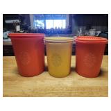3 vintage Tupperware containers