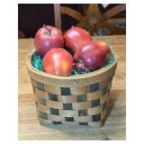 Basket w/ Artificial Apples