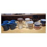 Vintage American Flag Glasbake Milk Glass Stars