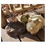 Welcome decor bunnies