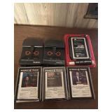 Lot of 8 Track Tapes, Cassette Adapter and
