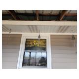 3 windchimes, dolphins, butterfly