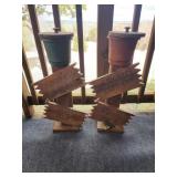 Handmade smokers pot stands