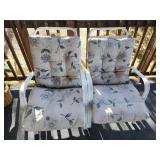 2 patio chairs