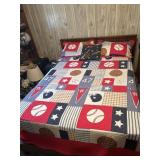 Full Size Bed with Frame and Box Spring