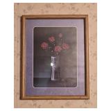 2- Framed Flowers in Vases 12"x 15"