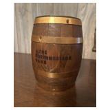 Northwestern Bank Barrell Piggy Bank - Missing