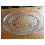 18x14 Princess House Fantasia Poinsettia clear