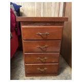 Nightstand with Small Chest of Drawers