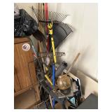 Big Lot of Tools, Rakes, Contents of Corner