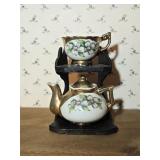 Miniature Teacup & Pitcher on Stand 4ï¿½" tall