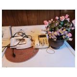 Rival iron, bell phone faux flowers