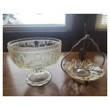 Indiana Glass Company Daisy Medallion Compote,