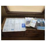 Lot of Vintage Calenders, NC Maps and Atlasï¿½s