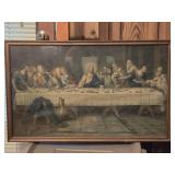 The Last Supper Framed Print 31ï¿½"x 19ï¿½"