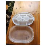 multi-section snack tray,  1970s. Party tray