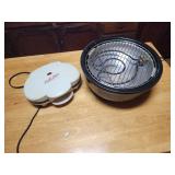 Vintage Rival Crock Grill Smokeless Round Indoor