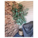 75" tall faux tree
