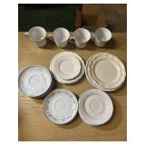 Lot of Saucers, China, Tea Cups