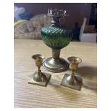 Kerosene Lantern and Candle Holders
